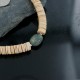Certified Authentic C. Navajo .925 Sterling Silver Graduated Melon Shell and Turquoise Native American Necklace 15213-61