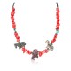 Certified Authentic Carved Horse Navajo .925 Sterling Silver Natural Turquoise Coral Jasper Native American Necklace 34061 Certified Authentic Carved Horse Navajo .925 Sterling Silver Natural Turquoise Coral Jasper Native American Necklace 34061