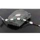 Certified Authentic Charlene Litle Navajo .925 Sterling Silver Natural Turquiose and Quartz Native American Bracelet 370982312891