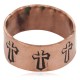 Certified Authentic Cross Handmade Navajo Native American Pure Copper Ring 17093-6