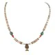 Certified Authentic Drop Navajo .925 Sterling Silver Natural Turquoise Coral Graduated Heishi Native American Necklace 15958-11 Certified Authentic Drop Navajo .925 Sterling Silver Natural Turquoise Coral Graduated Heishi Native American Necklace 15958-11