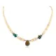 Certified Authentic Drop Navajo .925 Sterling Silver Natural Turquoise Graduated Melon Shell Native American Necklace 15632-48 Certified Authentic Drop Navajo .925 Sterling Silver Natural Turquoise Graduated Melon Shell Native American Necklace 15632-48