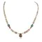 Certified Authentic Drop Navajo .925 Sterling Silver Natural Turquoise Graduated Melon Shell Native American Necklace 15778-11