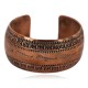 Certified Authentic Feather Navajo Handmade Native American Pure Copper Bracelet 12777-101 Certified Authentic Feather Navajo Handmade Native American Pure Copper Bracelet 12777-101