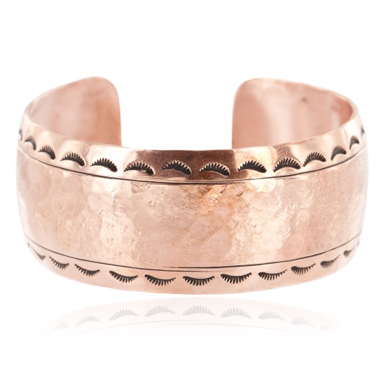 Certified Authentic Hammered Handmade Navajo Pure Copper Native American Bracelet 12963 Certified Authentic Hammered Handmade Navajo Pure Copper Native American Bracelet 12963