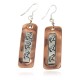 Certified Authentic Handmade .925 Sterling Silver Hooks Navajo Horse Native American Pure Copper Dangle Earrings 18210-5