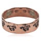 Certified Authentic Handmade Horse Navajo Native American Pure Copper Ring 17091-6