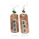 Certified Authentic Handmade Maze .925 Sterling Silver Hooks Navajo Natural Turquoise Native American Pure Copper Dangle Earrings 18210-4 Certified Authentic Handmade Maze .925 Sterling Silver Hooks Navajo Natural Turquoise Native American Pure Copper Dangle Earrings 18210-4