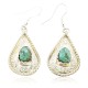 Certified Authentic Handmade Navajo .925 Sterling Silver Dangle Native American Earrings Natural Turquoise 27190-1 Certified Authentic Handmade Navajo .925 Sterling Silver Dangle Native American Earrings Natural Turquoise 27190-1