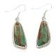 Certified Authentic Handmade Navajo .925 Sterling Silver Natural Turquoise Native American Dangle Earrings 97008-2