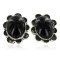Certified Authentic Handmade Navajo .925 Sterling Silver Stud Native American Earrings Natural Black Onyx 24378