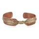 Certified Authentic Handmade Navajo Brass Native American Pure Copper Bracelet  92023-5