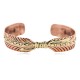 Certified Authentic Handmade Navajo Brass Native American Pure Copper Bracelet  92023-6