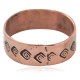 Certified Authentic Handmade Navajo Native American Pure Copper Ring 17093-8