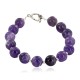 Certified Authentic Navajo Natural Amethyst Link Native American Bracelet 1 12742-114 Certified Authentic Navajo Natural Amethyst Link Native American Bracelet 1 12742-114