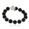 Certified Authentic Navajo Natural Black Onyx Link Native American Bracelet 12742-107