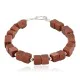 Certified Authentic Navajo Natural Goldstone Link Native American Bracelet 12742-111