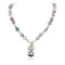 Certified Authentic Inlay Bird Navajo .925 Sterling Silver Natural Turquoise Agate Native American Necklace 15601