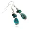 Certified Authentic Navajo .925 Hook Turquoise Native American Earrings 18056