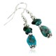 Navajo .925 Hook Turquoise Native American Earrings 18056