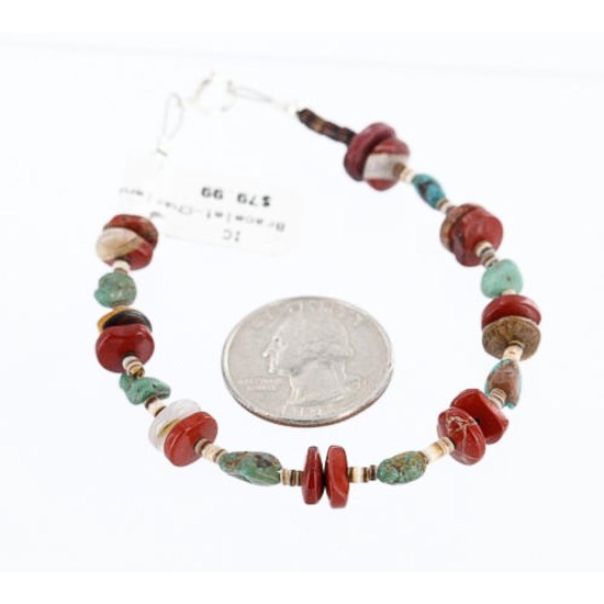 Certified Authentic Navajo .925 SILVER Natural Turquoise Jasper Native American Bracelet 371007770355 Certified Authentic Navajo .925 SILVER Natural Turquoise Jasper Native American Bracelet 371007770355