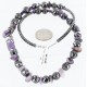Certified Authentic Navajo .925 Sterling Silver AMETHYST and HEMATITE Native American Necklace 371115672345