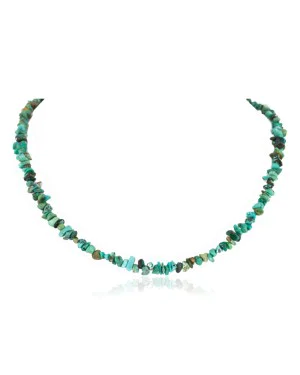 Certified Authentic Navajo .925 Sterling Silver and Turquoise Native American Necklace 15994-2
