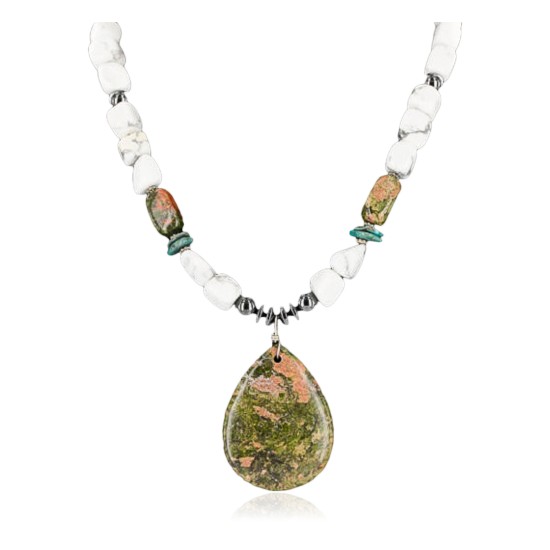 Certified Authentic Navajo .925 Sterling Silver and WHITE Turquoise Native American Necklace 371105449739 Certified Authentic Navajo .925 Sterling Silver and WHITE Turquoise Native American Necklace 371105449739