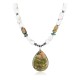 Certified Authentic Navajo .925 Sterling Silver and WHITE Turquoise Native American Necklace 371105449739 Certified Authentic Navajo .925 Sterling Silver and WHITE Turquoise Native American Necklace 371105449739