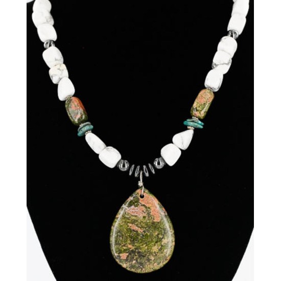 Certified Authentic Navajo .925 Sterling Silver and WHITE Turquoise Native American Necklace 371105449739 Certified Authentic Navajo .925 Sterling Silver and WHITE Turquoise Native American Necklace 371105449739