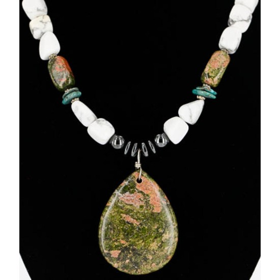 Certified Authentic Navajo .925 Sterling Silver and WHITE Turquoise Native American Necklace 371105449739 Certified Authentic Navajo .925 Sterling Silver and WHITE Turquoise Native American Necklace 371105449739