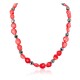 Certified Authentic Navajo .925 Sterling Silver Coral Hematite Native American Necklace 25215-104 Certified Authentic Navajo .925 Sterling Silver Coral Hematite Native American Necklace 25215-104