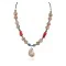 Certified Authentic Navajo .925 Sterling Silver Coral Natural Turquoise Jasper Hematite Native American Necklace 16090-6