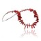 Certified Authentic Navajo .925 Sterling Silver Graduated Coral Turquoise Native American Necklace 370974617559