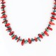 Certified Authentic Navajo .925 Sterling Silver Graduated Coral Turquoise Native American Necklace 370994602309