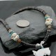 Certified Authentic Navajo .925 Sterling Silver Graduated Heishi Agate Native American Necklace 752100-7