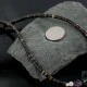 Certified Authentic Navajo .925 Sterling Silver Graduated Heishi Amethyst Native American Necklace 18108-39