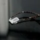 Certified Authentic Navajo .925 Sterling Silver Graduated Heishi Amethyst Native American Necklace 18108-39