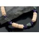 Certified Authentic Navajo .925 Sterling Silver Graduated Heishi Amethyst, Turquoise Native American Necklace 7501009-5