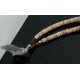 Certified Authentic Navajo .925 Sterling Silver Graduated Heishi Amethyst, Turquoise Native American Necklace 7501009-5