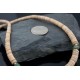 Certified Authentic Navajo .925 Sterling Silver Graduated Heishi and Jade Native American Necklace 390569988008
