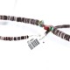 Certified Authentic Navajo .925 Sterling Silver Graduated Heishi Jasper and Turquoise Native American Necklace 15837-11