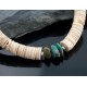 Certified Authentic Navajo .925 Sterling Silver Graduated Heishi, Natural Turquoise Native American Necklace 370808224521