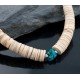 Certified Authentic Navajo .925 Sterling Silver Graduated Heishi, Natural Turquoise Native American Necklace 750103-42 Certified Authentic Navajo .925 Sterling Silver Graduated Heishi, Natural Turquoise Native American Necklace 750103-42