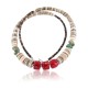 Certified Authentic Navajo .925 Sterling Silver Graduated Heishi Turquoise CORAL Native American Necklace 371015113236