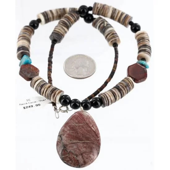 Certified Authentic Navajo .925 Sterling Silver Graduated Heishi Turquoise JASPER Native American Necklace 390783839849 Certified Authentic Navajo .925 Sterling Silver Graduated Heishi Turquoise JASPER Native American Necklace 390783839849