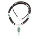 Certified Authentic Navajo .925 Sterling Silver Graduated Heishi Turquoise Native American Necklace 15762-9