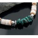 Certified Authentic Navajo .925 Sterling Silver Graduated Heishi, Turquoise Native American Necklace 370826915758