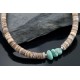 Certified Authentic Navajo .925 Sterling Silver Graduated Heishi Turquoise Native American Necklace 390568586718