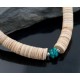 Certified Authentic Navajo .925 Sterling Silver Graduated Heishi, Turquoise Native American Necklace 390600068164